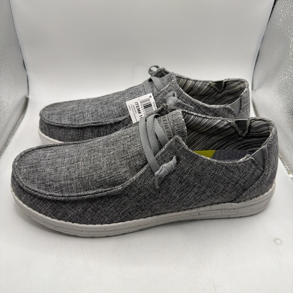 Men's Skechers Streetwear, Chad, Gray, Memory Foam, Slip-On, Size 11